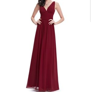 👗👗 Sleeveless V-Neck Semi-Formal Maxi Dress